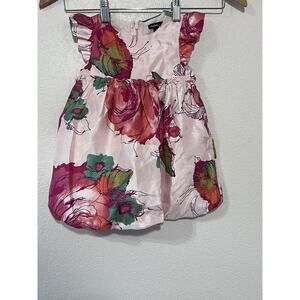 Baby Gap Baby Girls Floral Dress Holiday Bubble Size 18 - 24 Months 2T Party